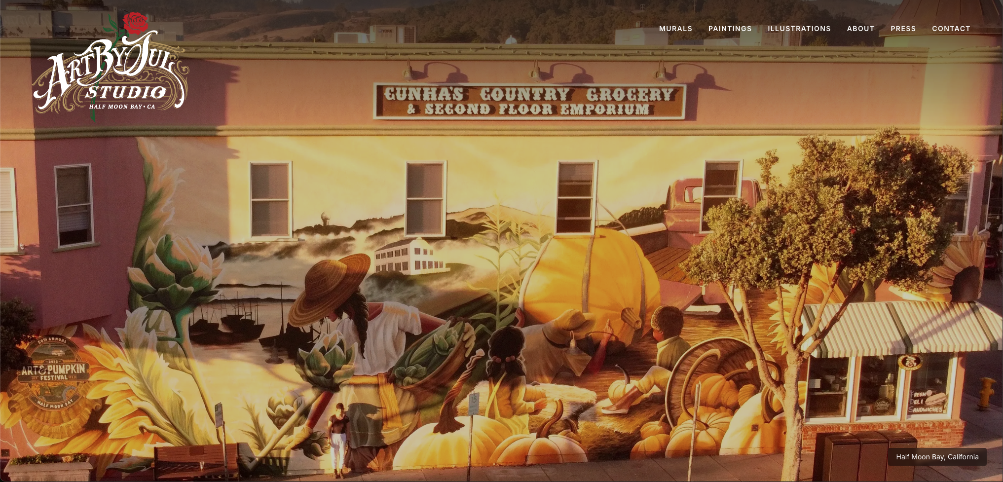 ArtbyJul website screenshot