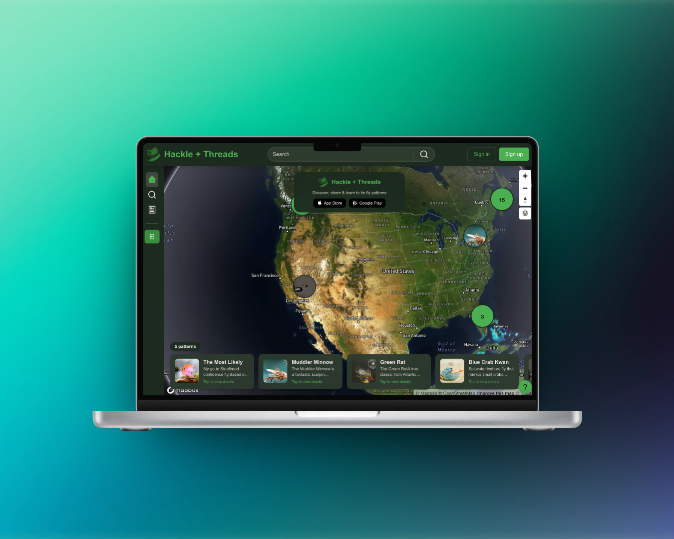 Hackle & Threads web app
